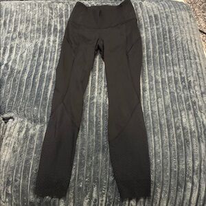 Lululemon Black Perforated High-Waisted Leggings